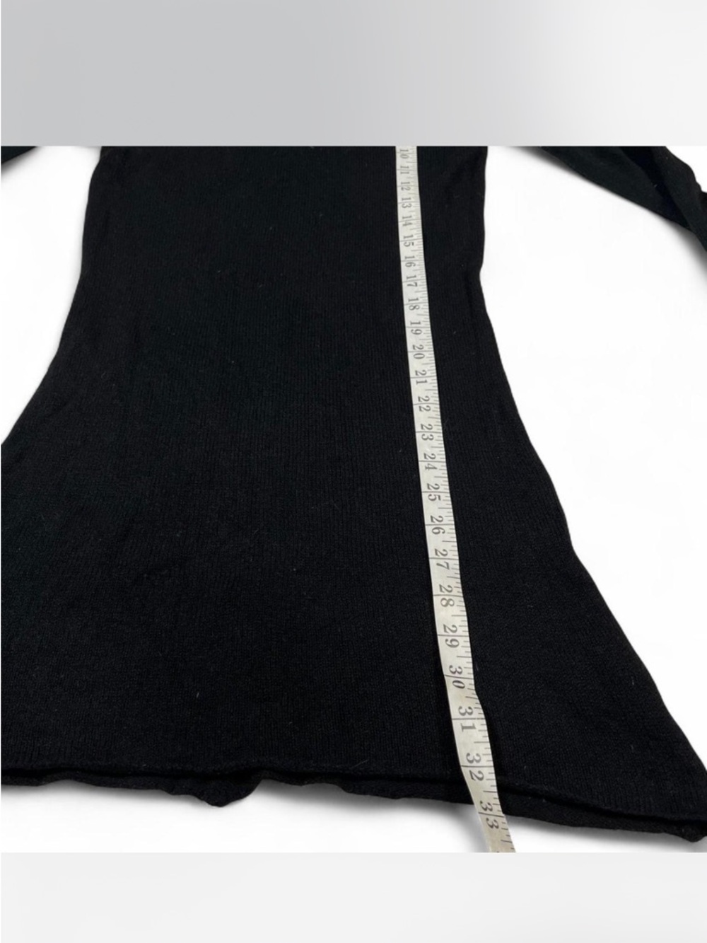 Vince Women Sweater Dress Black Cashmere Knit Long Sleeve Tunic M - Picture 3 of 4